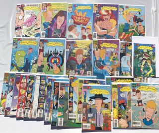 Beavis And Butthead Comics 1 - 25 & 28 Bagged Boarded Wizards Supplemental Vf