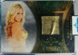 Brittany Herrera 2013 Benchwarmer Gold Edition Gold Bikini Swatch Card /50