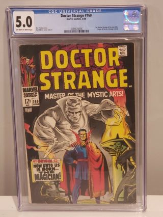Doctor Strange 169 Cgc 5.  0 Ow/w Pages 1st Dr.  Strange In His Own Title