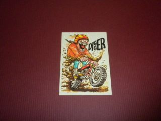 Silly Cycles Sticker Card 32 Donruss 1972 Odd Rods Related