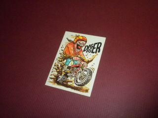 SILLY CYCLES sticker card 32 Donruss 1972 Odd Rods related 2