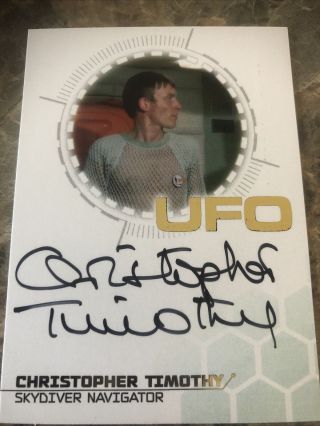 Ufo Series 3 Gold Foil Autograph Card Christopher Timothy Skydiver Navigator Ct1