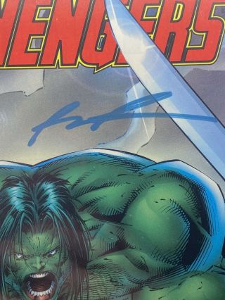 Signed By Rob Liefeld CGC SS 9.  8 Avengers 4 Vol 2 (Feb 97) Heroes Reborn Event 2