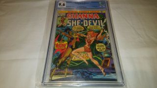 Shanna The She - Devil 5 Cgc 9.  6 Nm,  Bronze Age 1st Appearance Of Nekra White Pgs