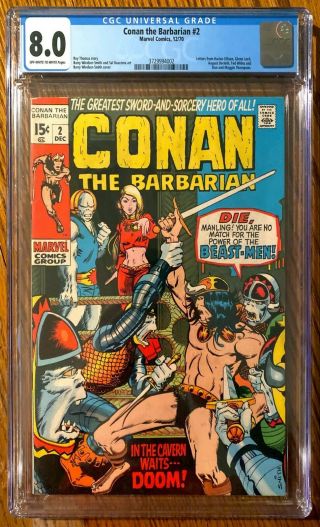 Conan The Barbarian 3 Book Bundle: 2 Cgc 8.  0,  11 Cgc 7.  5,  & Annual 1 Cgc 8.  0
