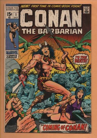 Conan The Barbarian 1 Marvel Comics 1970 Barry Windsor Smith Fn,
