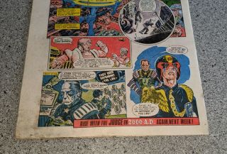 2000AD Prog 2 1977 1st Appearance Judge Dredd with Stickers Lower Grade 6