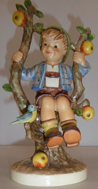 Hummel Apple Tree Boy 10.  5 ".  The Large Version Of The Most Iconic Of Hummels.