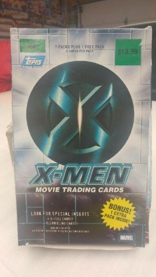 Vintage X - Men Movie Trading Cards Topps 2000 Box Is