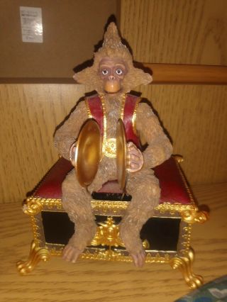 San Francisco Music Box Co.  Phantom Of The Opera Monkey Figurine Music Box 1986