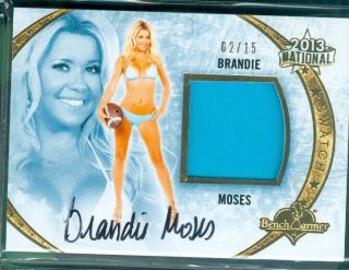 Benchwarmer 2013 National Brandie Moses Autographed Swatch Card [ 2/15 ]