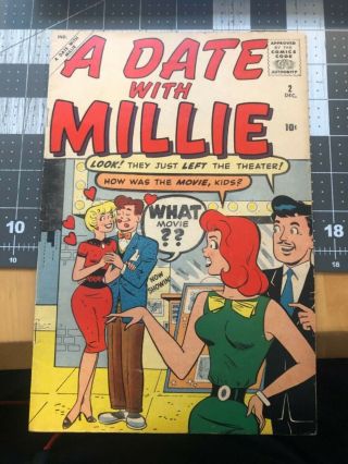 Date With Millie 2 1959 - Atlas - Stan Lee - Paper Dolls - Fashions - Pin - Ups