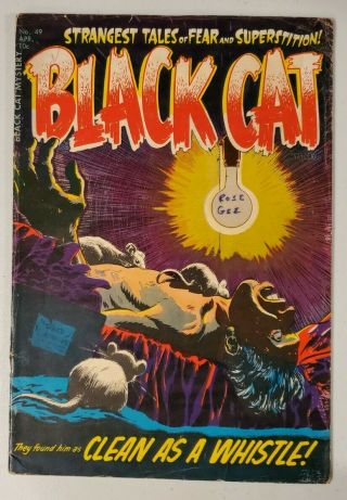 Black Cat Mystery Comics 49 (harvey 1954) Pre Code Horror (lee Elias.