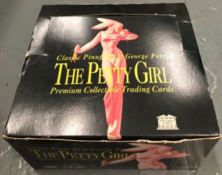 The Petty Girl Pinup Store Display Box 36 - Pack Trading Cards Pin - Up Good Girl