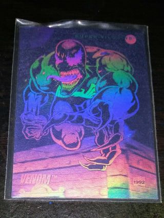 1992 Impel Marvel Universe Series 3 - Venom Hologram H - 4 - Many Non Sport