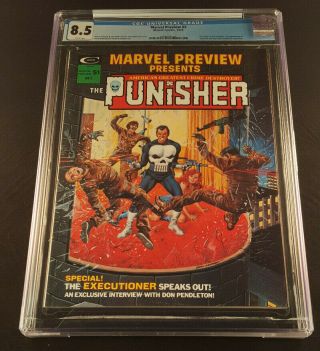 Marvel Preview 2 Cgc 8.  5 1st Origin Of The Punisher 1st App Of Dominic Fortune