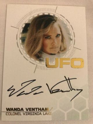 Ufo Series 3: Gold Foil Autograph Card: Wanda Ventham As Colonel Virginia Lake