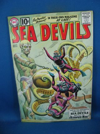 Sea Devils 1 F,  First Issue Key 1961