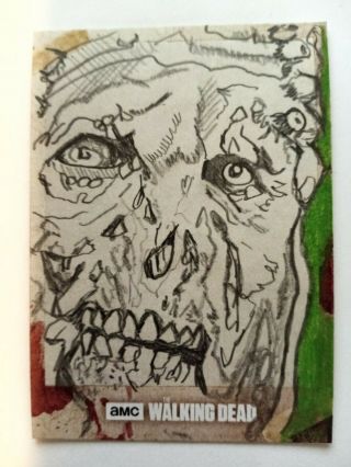 The Walking Dead Hunters And Hunted Sketch By Dean Drummond One Of A Kind