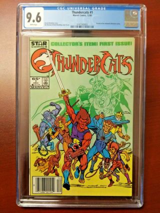 Thundercats 1 Marvel 1985 1st Appearance Cgc 9.  6 Newsstand Version White Pages