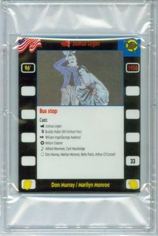 1994 PMC Movie Poster Cards 33 MARILYN MONROE Don Murray BUS STOP Rare PSA 6 2