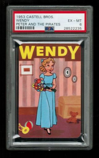 Psa 6 " Wendy " 1953 Disney Peter Pan Castell Brothers Character Card