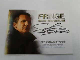 Fringe Season 1 - 2 Autograph Card Sebastian Roche/thomas Jerome Newton Auto A8