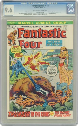Fantastic Four 118 Cgc 9.  6 1972 0990046006