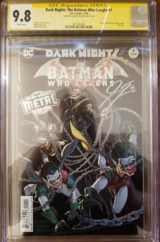 Dark Nights: The Batman Who Laughs 1 Cgc 9.  8 Ss Signed By James Tynion Iv.