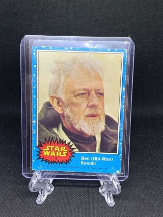 1977 Vintage Topps Star Wars Blue Card 6 Ben (obi - Wan) Kenobi