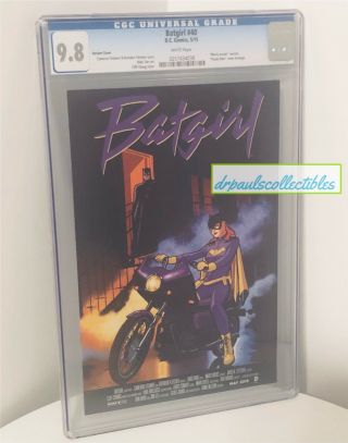 Batgirl 40 Movie Poster Variant Cover Cgc 9.  8 Prince Purple Rain Homage Rare