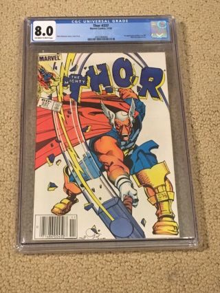 Thor 337 Cgc 8.  0 White Pages Newsstand Variant (1st App Beta Ray Bill),  Magnet