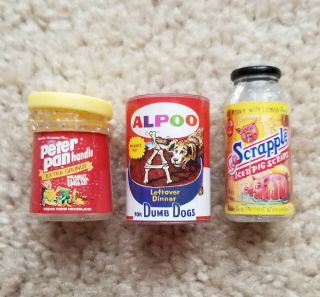 3 Wacky Packages Minis Series 2 Rare Sparkle Alpoo Scrapple Peter Panhandle