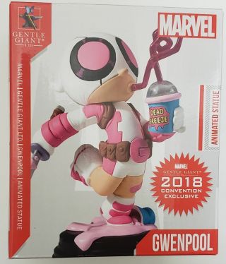 Sdcc 2018 Gentle Giant Exclusive Marvel Gwenpool - Signed By Skottie Young