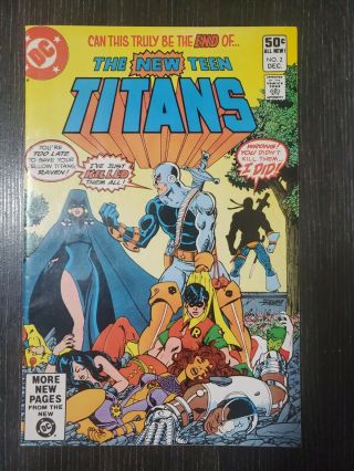 Teen Titans 2 Vf/nm Dc Comic Book 1st Deathstroke Appearance Robin