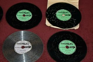 6 Thorens Christmas Musical Metal Discs For Ad 30 Automatic Music Box
