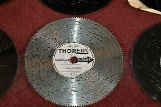 6 THORENS Christmas musical metal discs for AD 30 automatic music box 3