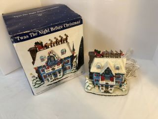 Dept 56 Lighted " Twas The Night Before Christmas " 2003