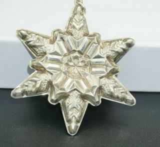 Vintage Gorham Sterling Silver 1970 Christmas Star Ornament 21.  2 Grams