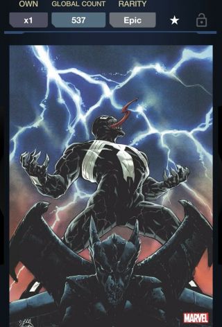 Digital Card Topps Marvel Collect King In Black Motion Ryan Epic Venom