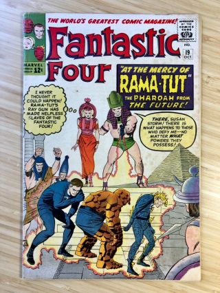 Fantastic Four 19 (1963) - Gd 2.  0 - 1st Rama - Tut / Kang (mcu),  Ad For X - Men 1