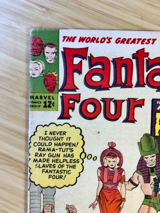 Fantastic Four 19 (1963) - GD 2.  0 - 1st Rama - Tut / Kang (MCU),  Ad for X - Men 1 3