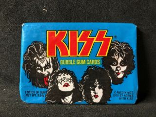 Vintage Kiss Donruss Series 1 Wax Pack - From Box