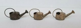 3 Vintage Mexico Sterling Silver Watering Can Salt Pepper Shaker?