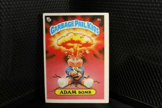 1985 Topps Garbage Pail Kids 1st Series Uk Mini 8a Adam Bomb
