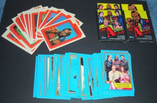 1983 Topps The A - Team Complete Set 66 Cards / 12 Stickers / 2 Packs Nm,