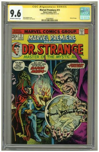 Marvel Premiere 11 (cgc Signature Series 9.  6) Ow/w Pages; Frank Brunner (j 2930)