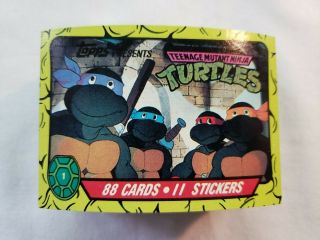 Teenage Mutant Ninja Turtles - Topps Tv Series 1 Trading Card & Sticker Set 1989