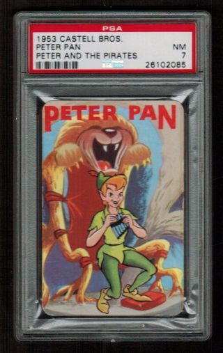 Psa 7 " Peter Pan " 1953 Disney Peter Pan Castell Brothers Character Card