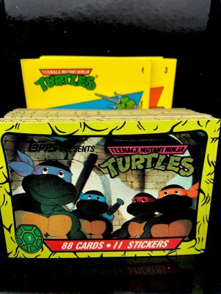1989 Topps Teenage Mutant Ninja Turtles Complete Card & Sticker Set